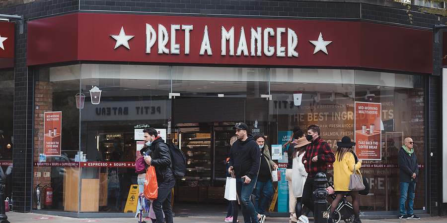 A UK branch of Pret a Manger