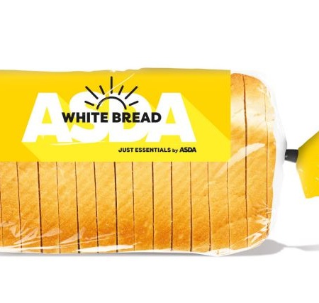 Loaf of Asda Just Essentials bread